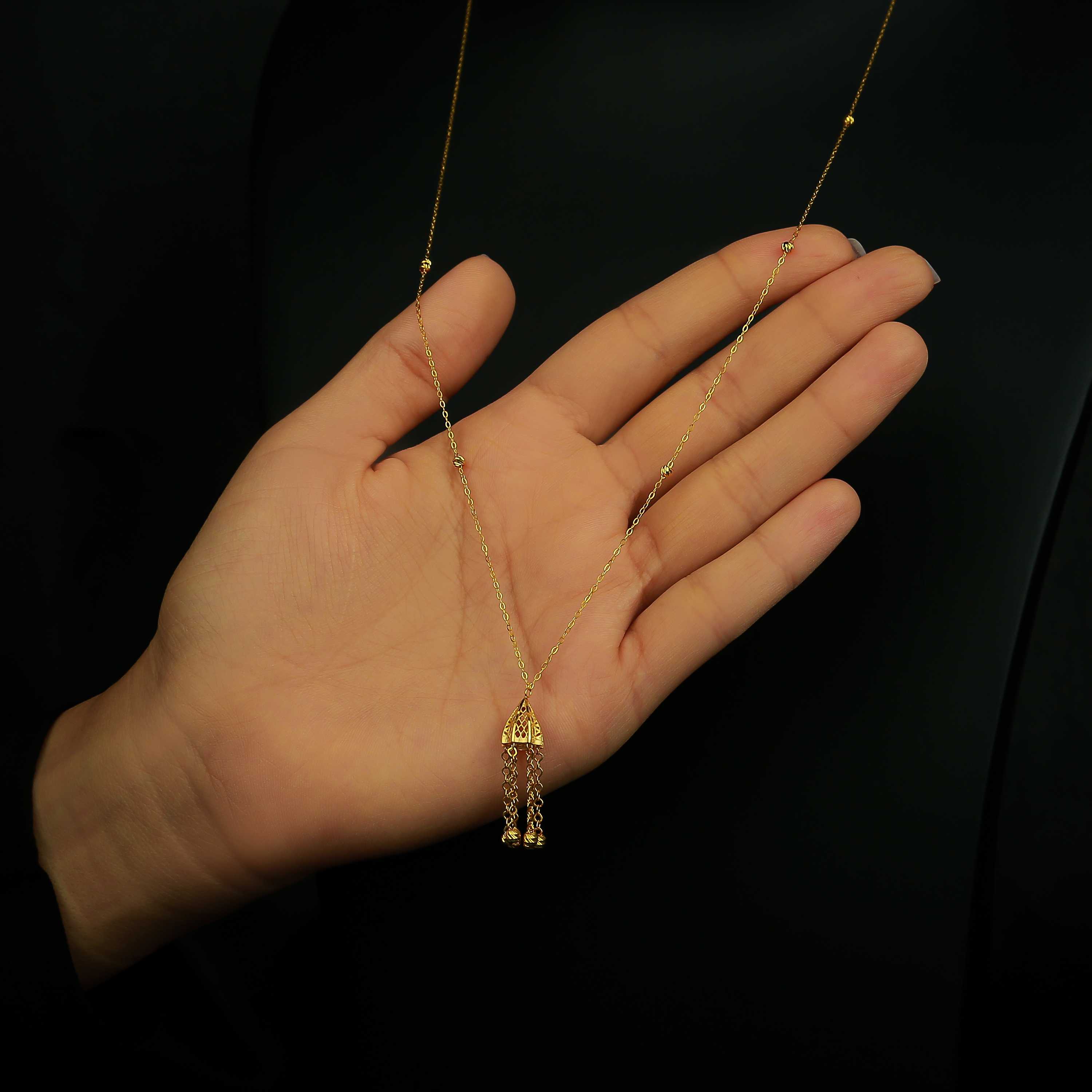 21 karat gold necklace, Turkish made - (H-0525)